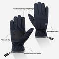 Fleeceforede vinterhansker med berøringsskjerm for menn - grå