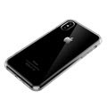 iPhone X / iPhone XS Drop Resistant Crystal TPU-deksel - Gjennomsiktig