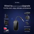 Dual Link 2-i-1 Bluetooth-lydadapter for fly, bil og hjem - svart