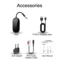 Dual Link 2-i-1 Bluetooth-lydadapter for fly, bil og hjem - svart