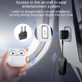 Dual Link 2-i-1 Bluetooth-lydadapter for fly, bil og hjem - svart