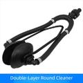 Vannforsyningsmuffer for utenbordsmotor med dobbel vannforsyning - runde - svart
