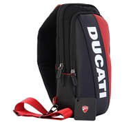 Ducati skulderveske med justerbar kryssrem - Svart / Rød