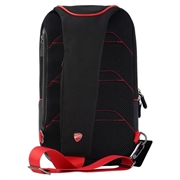 Ducati skulderveske med justerbar kryssrem - Svart / Rød