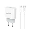 Dudao A14EUC 20W USB-C PD-vegglader med USB-C-kabel – Kabel