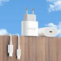 Dudao A14EUC 20W USB-C PD-vegglader med USB-C-kabel – Kabel