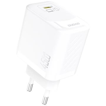 Dudao A28 45W GaN USB-C-vegglader - hvit