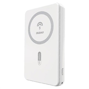 Dudao K14S MagSafe-powerbank 5000mAh med 20W USB-C-hurtiglading - hvit
