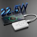 Dudao K14S MagSafe-powerbank 5000mAh med 20W USB-C-hurtiglading - hvit