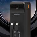 Dudao K15MAX 30000mAh Powerbank - 22.5W PD- og QC-hurtiglading, innebygde USB-C- og Lightning-kabler - Svart