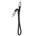 Dudao L10C Power Delivery USB-C-kabel - 100W hurtiglading, 0.23m - Svart