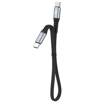 Dudao L10C Power Delivery USB-C-kabel - 100W hurtiglading, 0.23m - Svart
