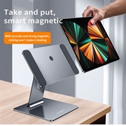 iPad Pro 11 2021/2020 Dulcii K03 Roterende magnetisk stativ - grå
