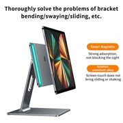 iPad Pro 11 2021/2020 Dulcii K03 Roterende magnetisk stativ - grå
