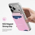 Dux Ducis Arch magnetisk MagSafe-kortholder med RFID - rosa