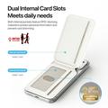 Dux Ducis Arch magnetisk MagSafe-kortholder med RFID - hvit / blå
