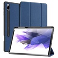 Dux Ducis Domo Samsung Galaxy Tab S7+/S8+ Tri-Fold Folio-etui - Blå