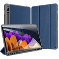 Dux Ducis Domo Samsung Galaxy Tab S7/S8 Tri-Fold Etui - Blå