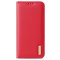 Dux Ducis Hivo Samsung Galaxy S22 5G Lommebok-deksel I Lær (Åpen Emballasje - Utmerket) - Rød