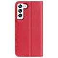 Dux Ducis Hivo Samsung Galaxy S22 5G Lommebok-deksel I Lær (Åpen Emballasje - Utmerket) - Rød
