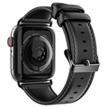 Dux Ducis Apple Watch Series 7/SE/6/5/4/3/2/1 Lærrem - 41mm/40mm/38mm - Svart