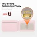 Dux Ducis Papo magnetisk kortholder og stativ med RFID-blokkering - MagSafe-kompatibel - rosa