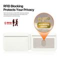 Dux Ducis Papo magnetisk kortholder og stativ med RFID-blokkering - MagSafe-kompatibel - hvit / grønn