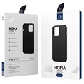 Dux Ducis Roma Premium iPhone 13 Lær Belagt Deksel - Svart