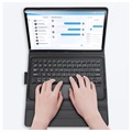 Dux Ducis Samsung Galaxy Tab S7/S8 Etui med Bluetooth-tastatur - Svart