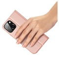 iPhone 15 Dux Ducis Skin Pro Flip-deksel - Rosa