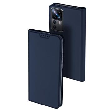 Dux Ducis Skin Pro Xiaomi 12T/12T Pro Flip-deksel - Blå