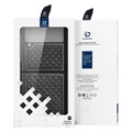 Dux Ducis Venice Samsung Galaxy Z Flip3 5G Lær Belagt Deksel - Svart