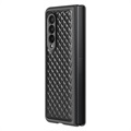 Dux Ducis Venice Samsung Galaxy Z Fold3 5G Lær Belagt Deksel - Svart