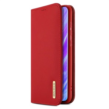 Dux Ducis Wish Samsung Galaxy S20 Lommebok-deksel i Lær - Rød