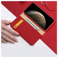 Dux Ducis Wish iPhone 11 Pro Lommebok-deksel I Lær (Åpen Emballasje - Tilfredsstillende) - Rød