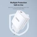 Duzzona T11 20W USB-C PD mini-vegglader - EU-stikkontakt - hvit