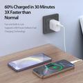 Duzzona T11 20W USB-C PD mini-vegglader - EU-stikkontakt - hvit