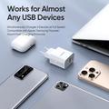 Duzzona T12 30W PD hurtiglader til veggmontering - USB-C/USB-A, EU-stikkontakt - hvit