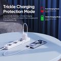 Duzzona T12 30W PD hurtiglader til veggmontering - USB-C/USB-A, EU-stikkontakt - hvit