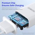 Duzzona T3 20W USB-C PD hurtiglader til veggmontering - EU-stikkontakt - hvit