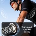 E08 AI Sports smarte briller med stemmestyring - svart / oransje