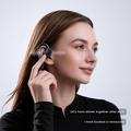 E12 AI smarte trådløse hodetelefoner med benledning og kamera - svart