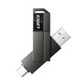EAGET CF33 2-i-1 USB 3.2 Type-A/USB-C-minnepinne – 128 GB – svart