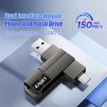 EAGET CF33 2-i-1 USB 3.2 Type-A/USB-C-minnepinne – 128 GB – svart