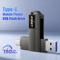 EAGET CF33 2-i-1 USB 3.2 Type-A/USB-C-minnepinne – 128 GB – svart