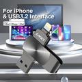 EAGET I66 Lightning/USB 3.2-minnepinne for iPhone, iPad, Mac – 64GB – svart