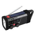 EM06 solcelledrevet nødradio med 2000mAh powerbank, lommelykt og SOS-alarm