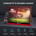 EMODERN Z1TV 14.1" Android 15-berøringsskjerm / Smart-TV med stemmefjernkontroll