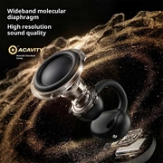 Erazer EX01 trådløse øretelefoner med åpen øreklips - svart