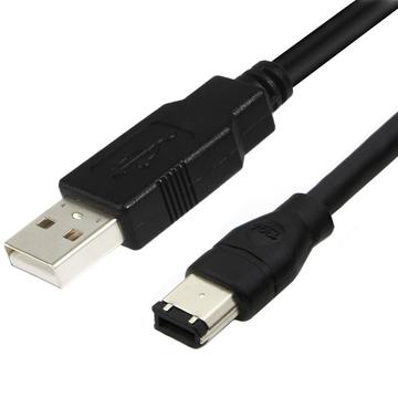 ERE USB til FireWire 1394-adapterkabel for lyd-/videoenheter - 1.8m - Svart